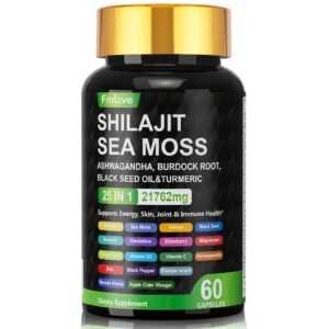 Sea Moss Shilajit Ashwagandha Capsule Supplement