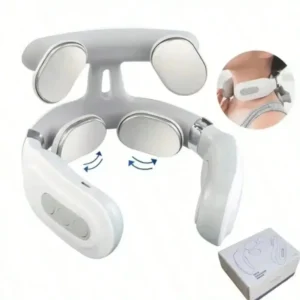 Four heads Adjustable USB Charging Neck Massager Heating Function